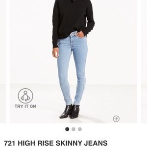 lowest$ Levi's 721 high rise skinny